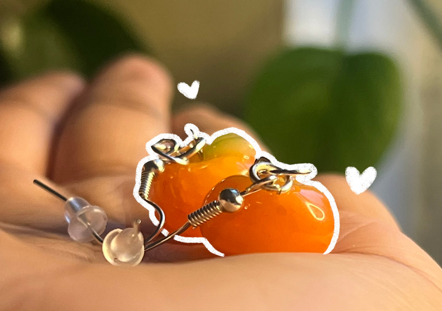 Sweet Red Apple Earrings
