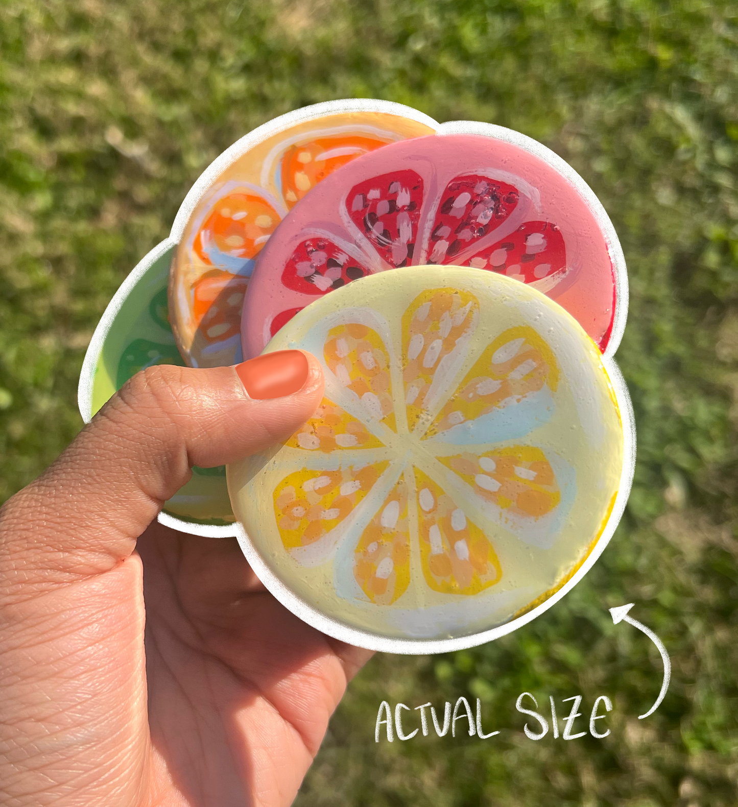 Ceramic Citrus Coasters