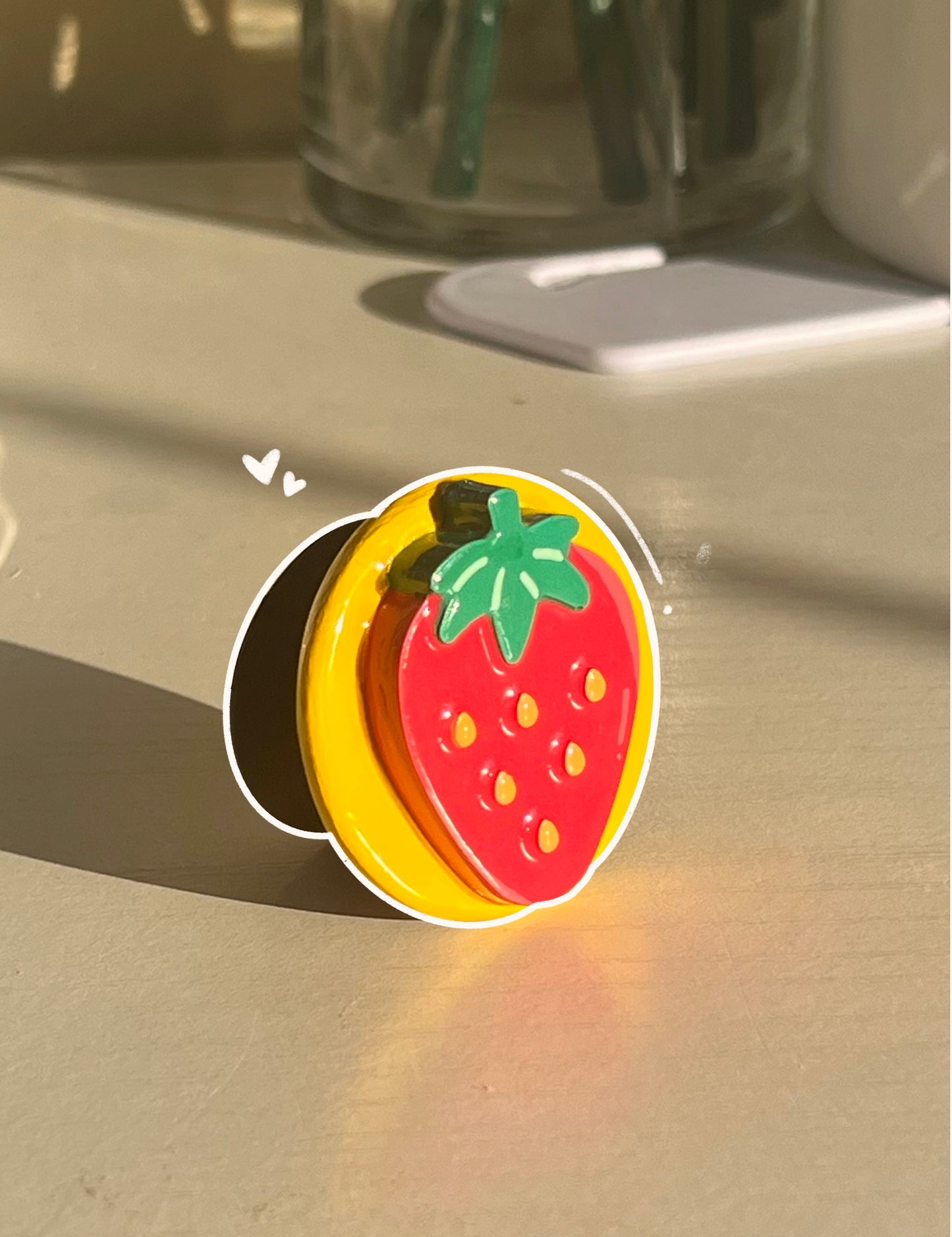 Strawberry Ceramic Popsocket