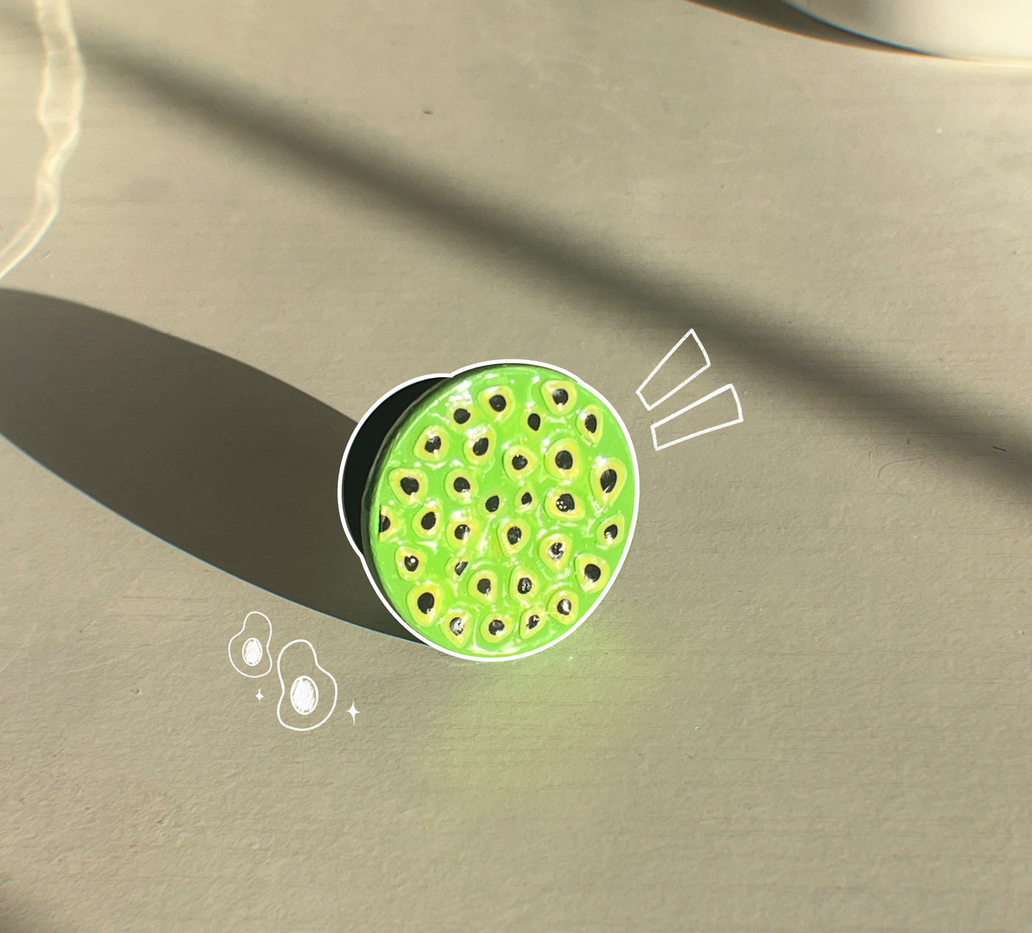 Avocado Ceramic Popsocket