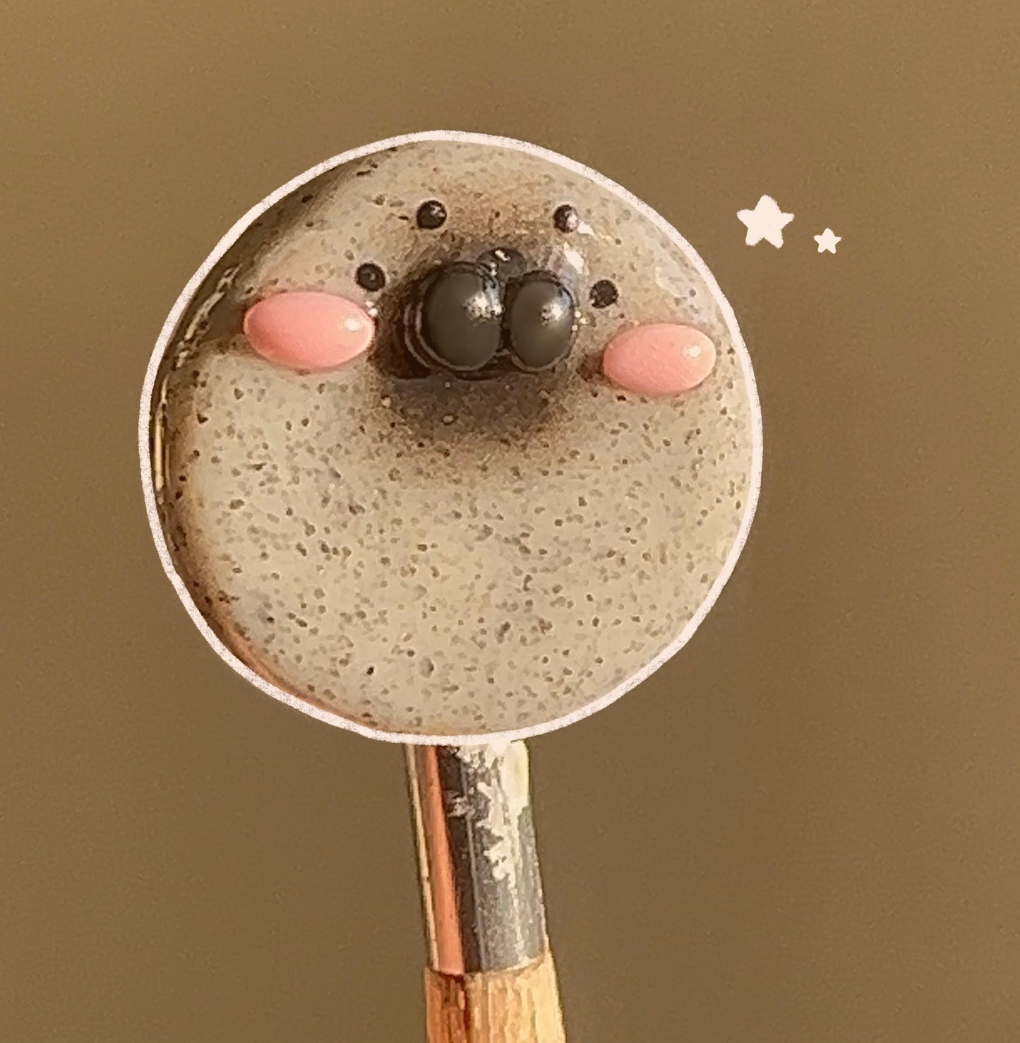 Leopard Seal Worry Stone (Magnetic)