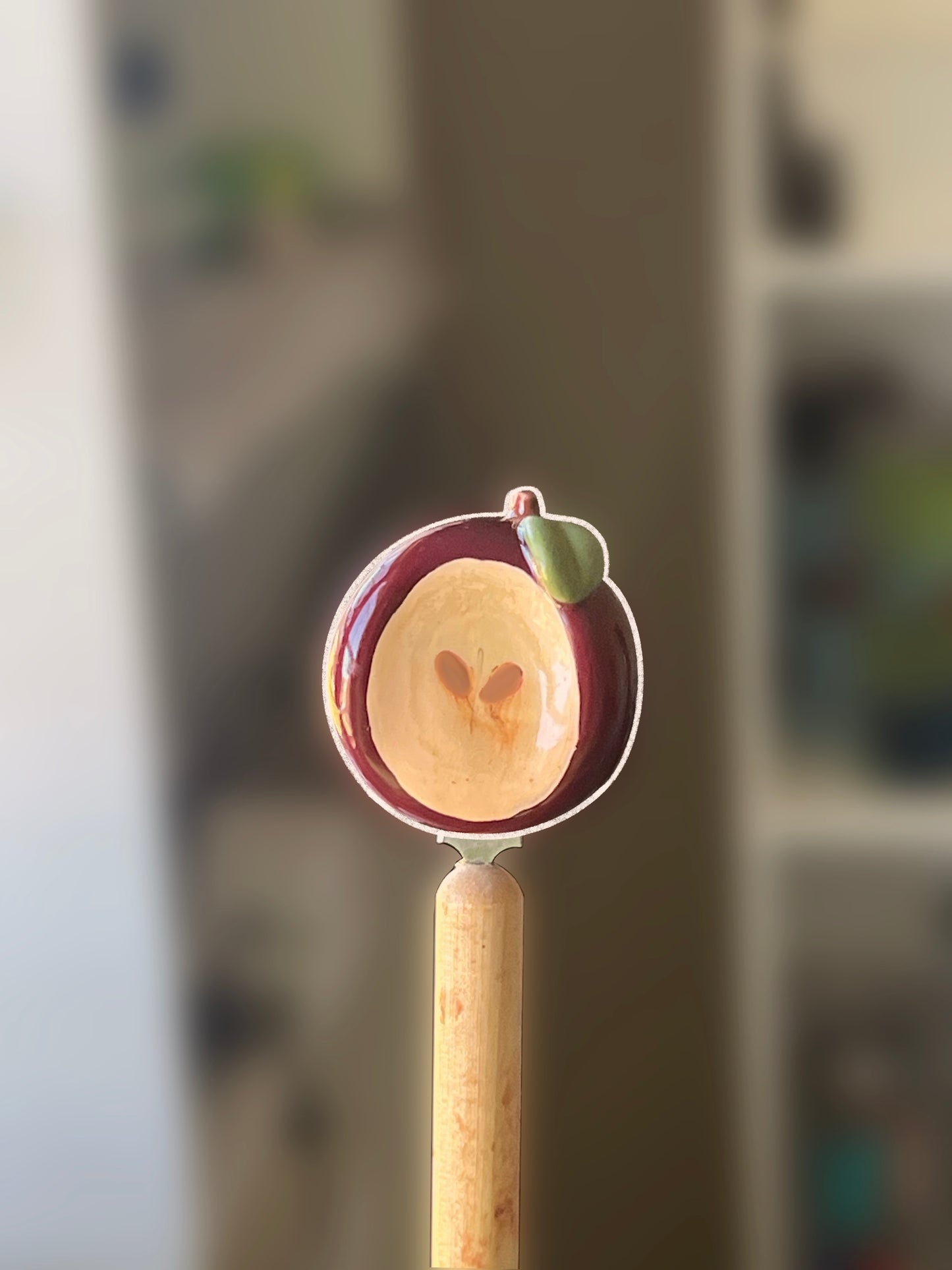 Red delicious Apple Worry Stone (Magnetic)