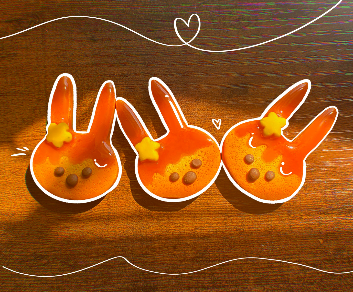 Bunny Pancake Pins