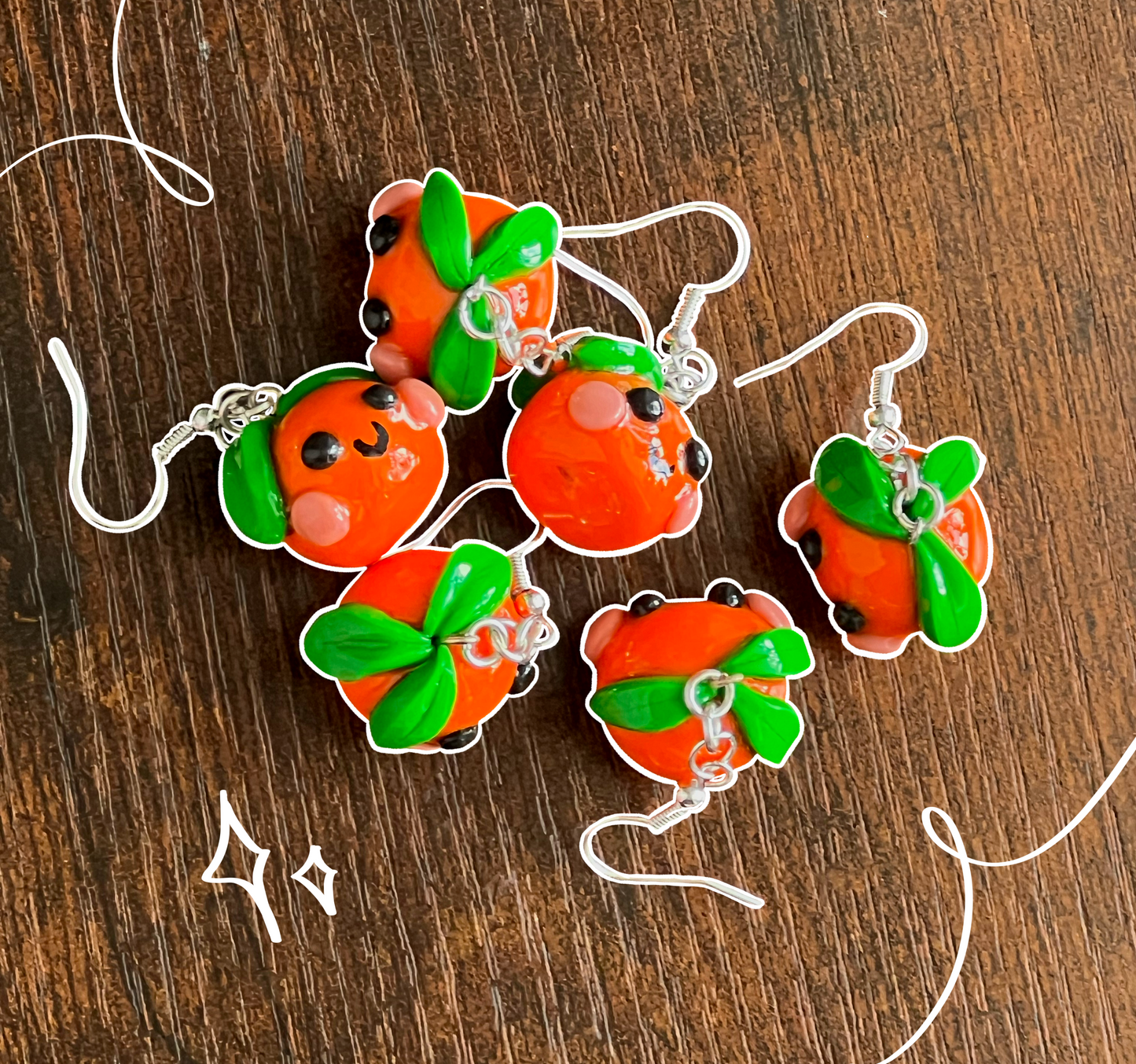 Sweet Orange earrings