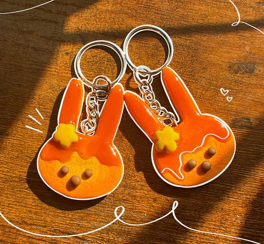 Bunny Pancake Keychains