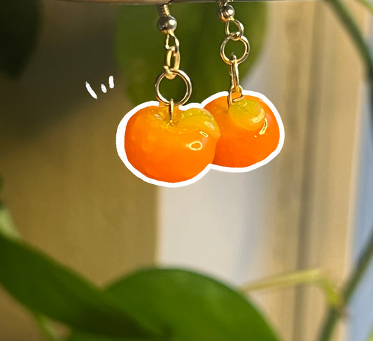 Sweet Red Apple Earrings