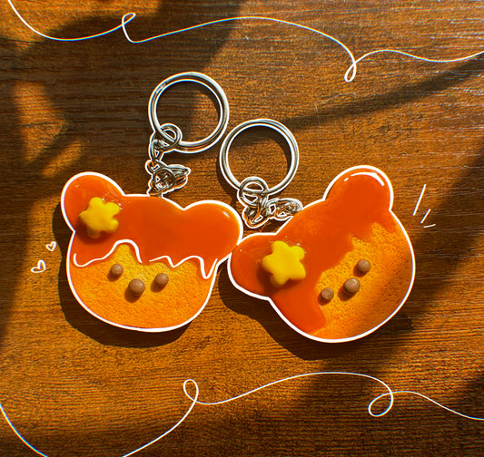 Bear Pancake Keychains