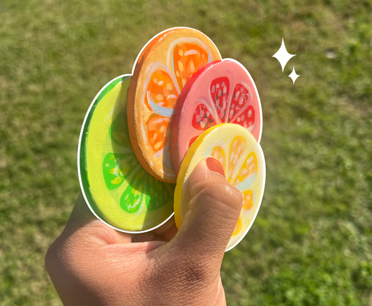 Ceramic Citrus Coasters