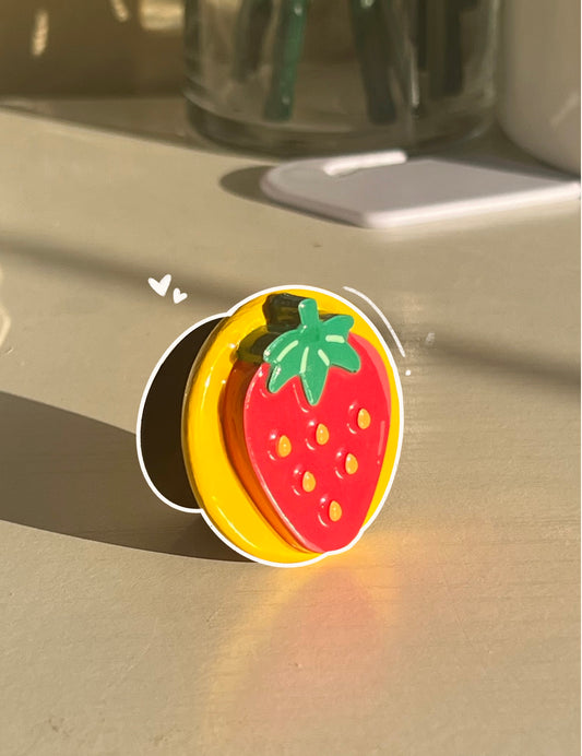Strawberry Ceramic Popsocket