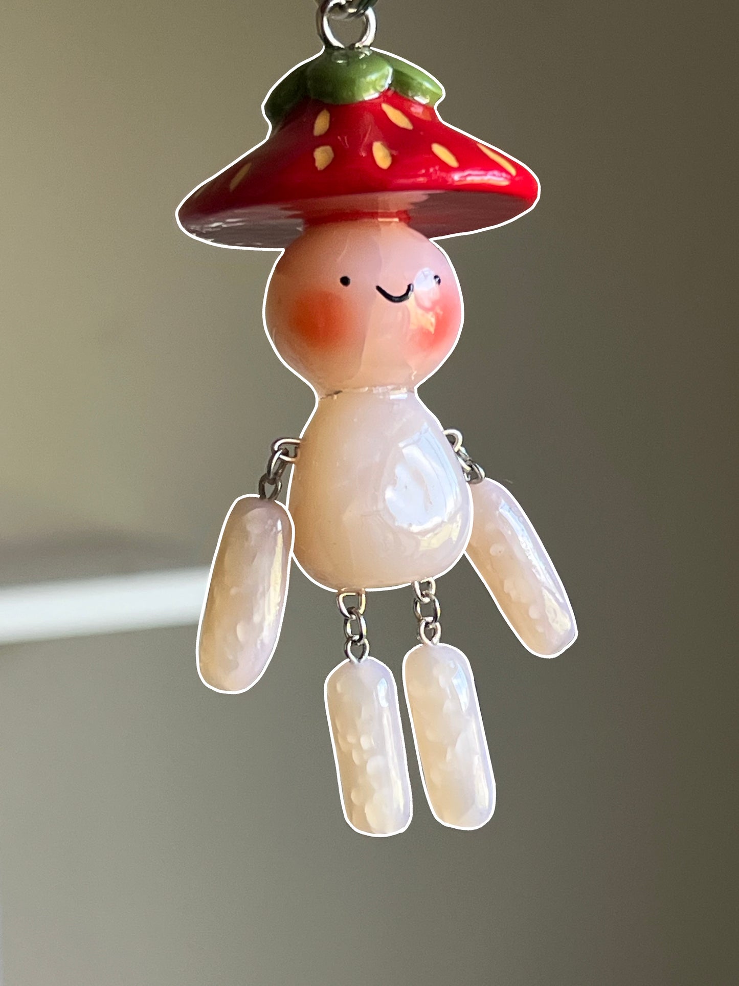 Strawberry Fuji Keychain