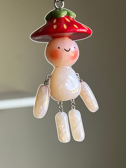 Strawberry Fuji Keychain