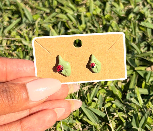 Micro Ladybug Studs