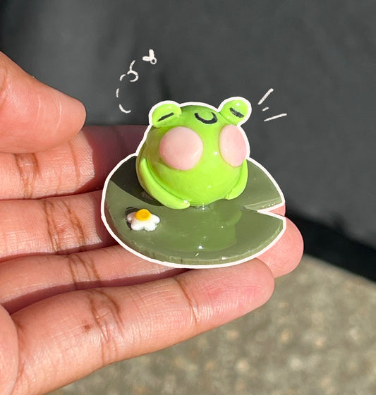 Glow in the Dark Frogbun Desk Friend