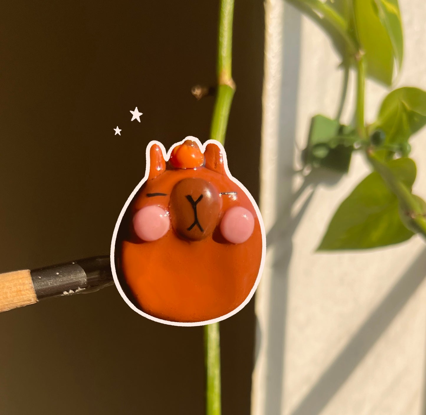 Pumpkin-Bara Worry Stone (Magnetic)