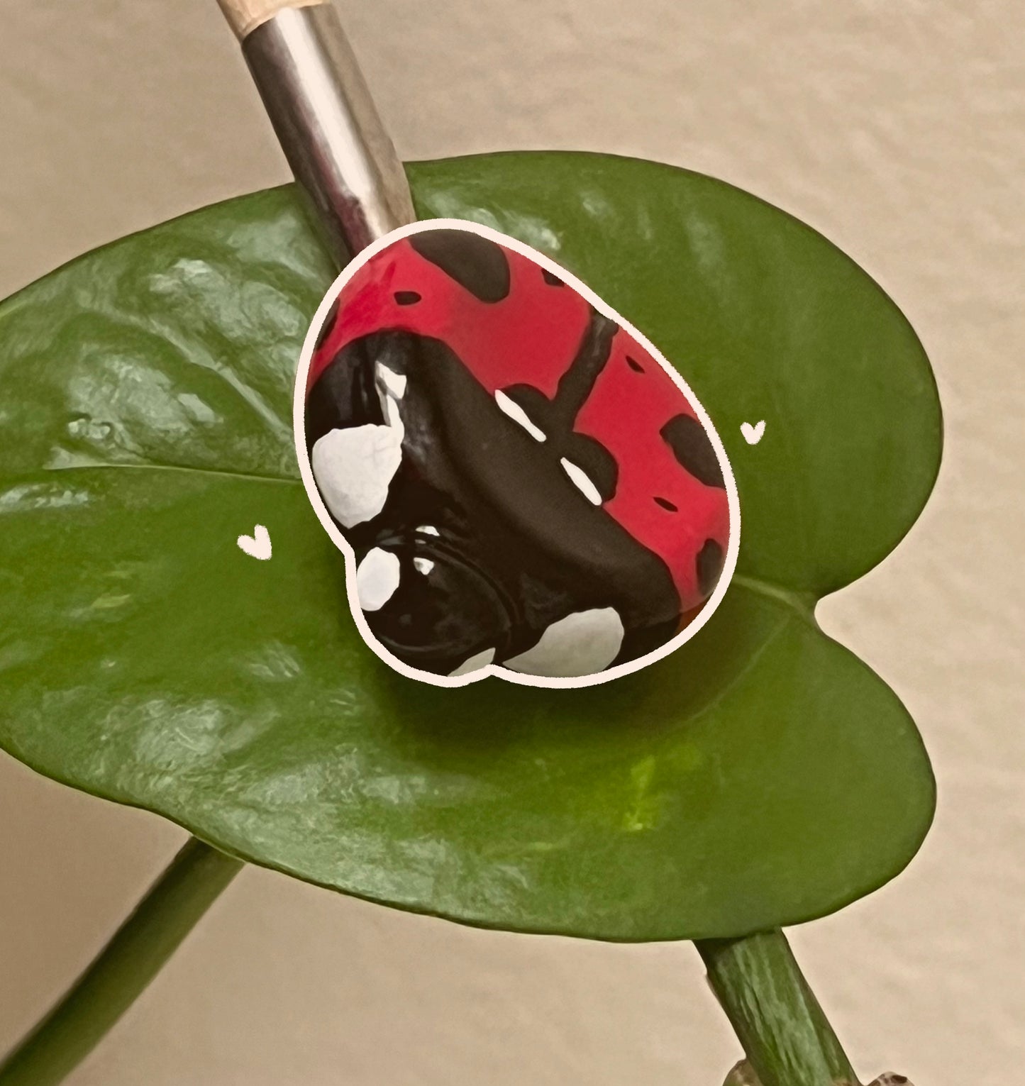 Ladybug Worry Stone (Magnetic)