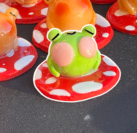 Glow in the dark Frogbun Desk Friend (Fall ver.)