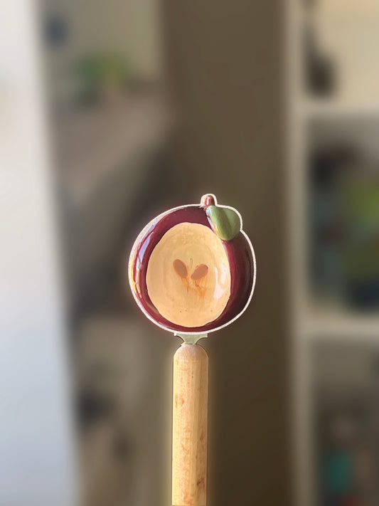 Red delicious Apple Worry Stone (Magnetic)